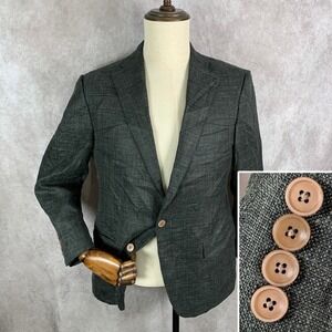 Loro Piana Summertime Blazer Men 39S Sport Coat Silk Linen Samuelsohn SB Gable